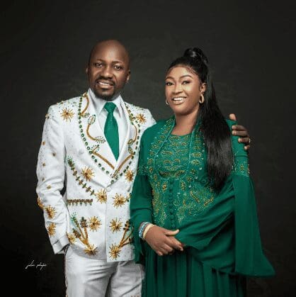 Apstle Johnson Suleman and his wife